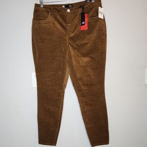 NWT Kut From The Kloth Diane Fab AB Brown Corduroy Highrise Skinny Pants 16W